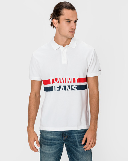 Tommy Jeans Block Stripe Polo T-Shirt