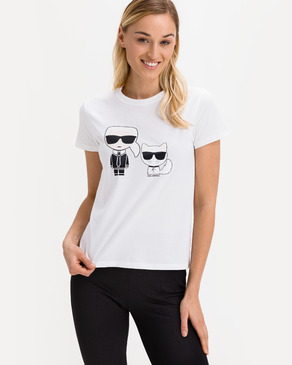 Karl Lagerfeld Ikonik Karl & Choupette T-Shirt