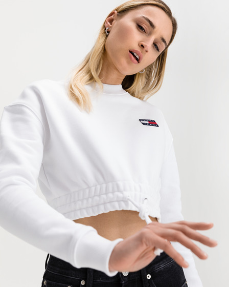 Tommy Jeans Super Cropped Badge Sweatshirt